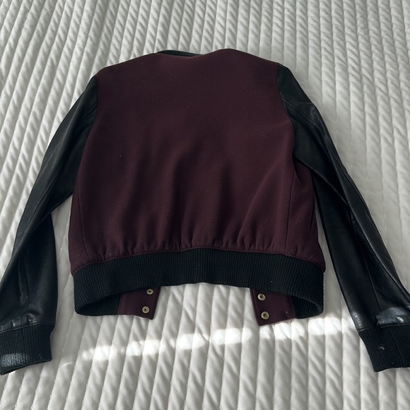 Theory leather letterman’s jacket - Picture 3 of 3